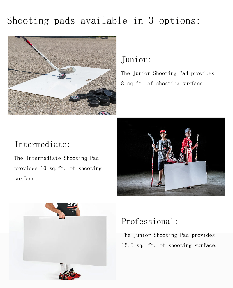 HDPE plastic shooting pad ,practice hockey slide board, uhmwpe ice floor puck board