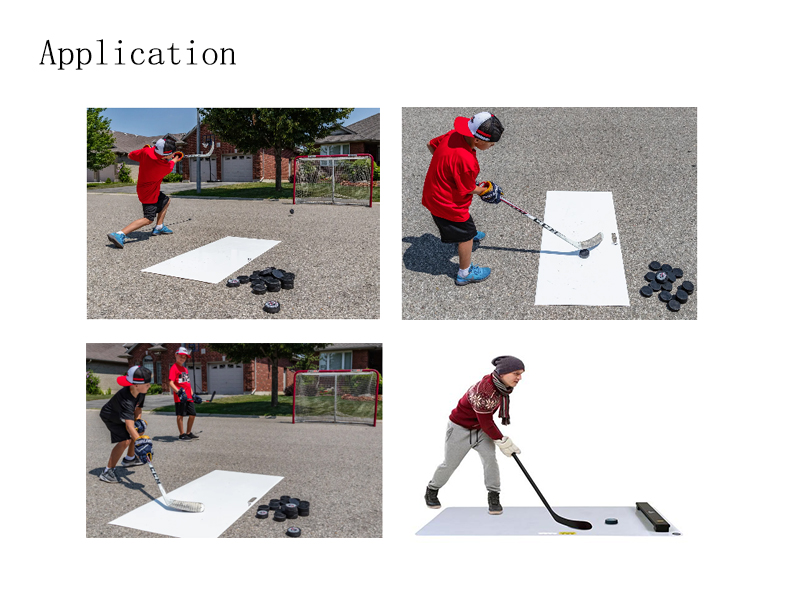 HDPE plastic shooting pad ,practice hockey slide board, uhmwpe ice floor puck board