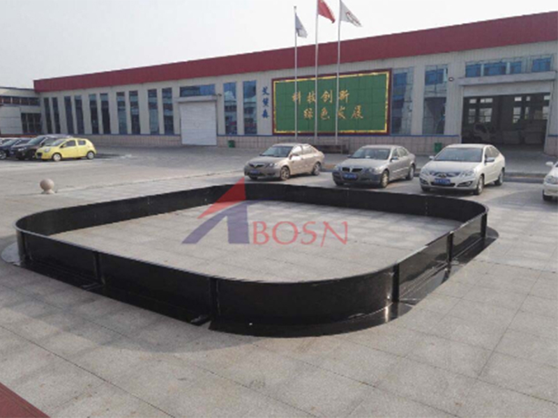 Plastic Portable Floorball Rink / PP football rink barriers / HDPE ice rink fence board