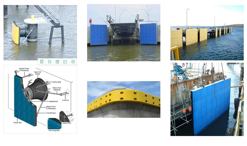 Water Proof UHMWPE Marine Dock Bumper Fender Facing Pad
