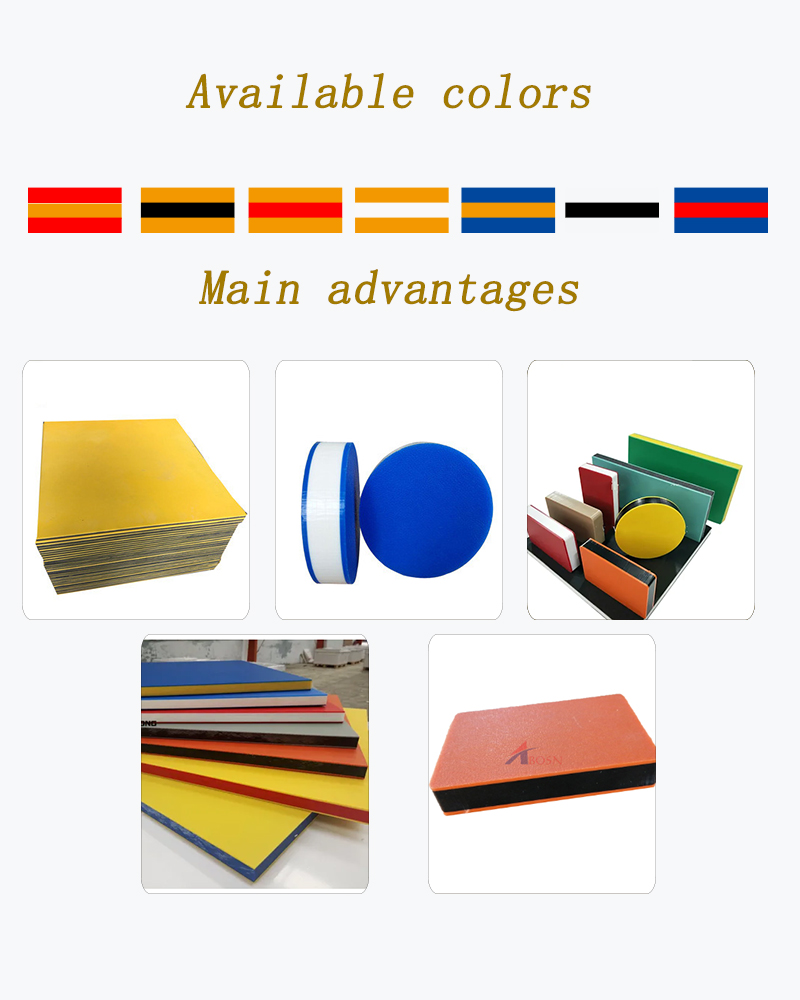 Single-layer and three-layer sheets two color 3 layer plates HDPE sheet/ Dual color hdpe sheet for furnituredecoration
