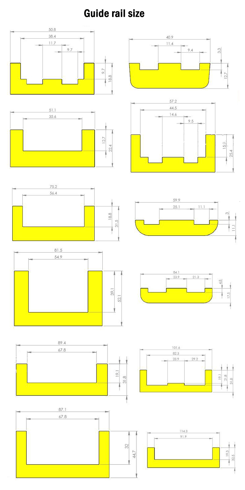 CNC Processing Beverage Machinery Self-Lubricating Plastic PE Guide Rail