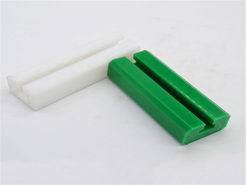 Extruded plastic double liner guide rail uhmwpe guide conducting bar