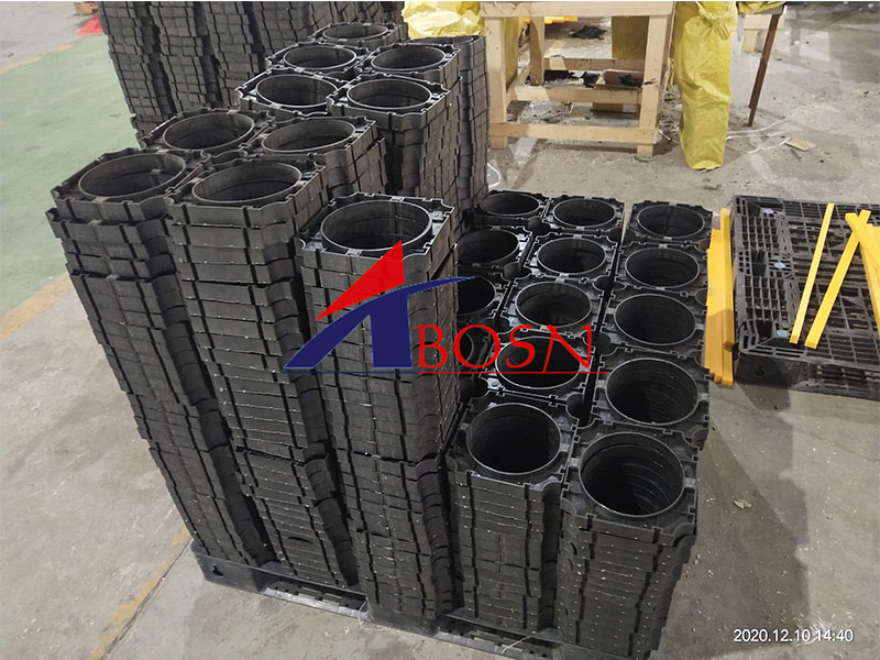 PE Pipe Spacer Sliding Pipe Clamp Support HDPE/UHMWPE Round Spacer Plastic Product