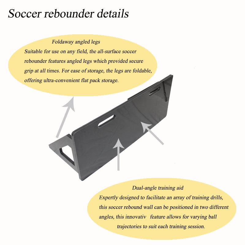 Soccer Rebound Coaching Board Stadium Barriers HDPE Plastic Rebounder