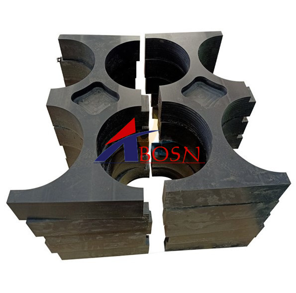 UHMWPE Pipe Support Block Wear Resistant HDPE Pipe Support Block