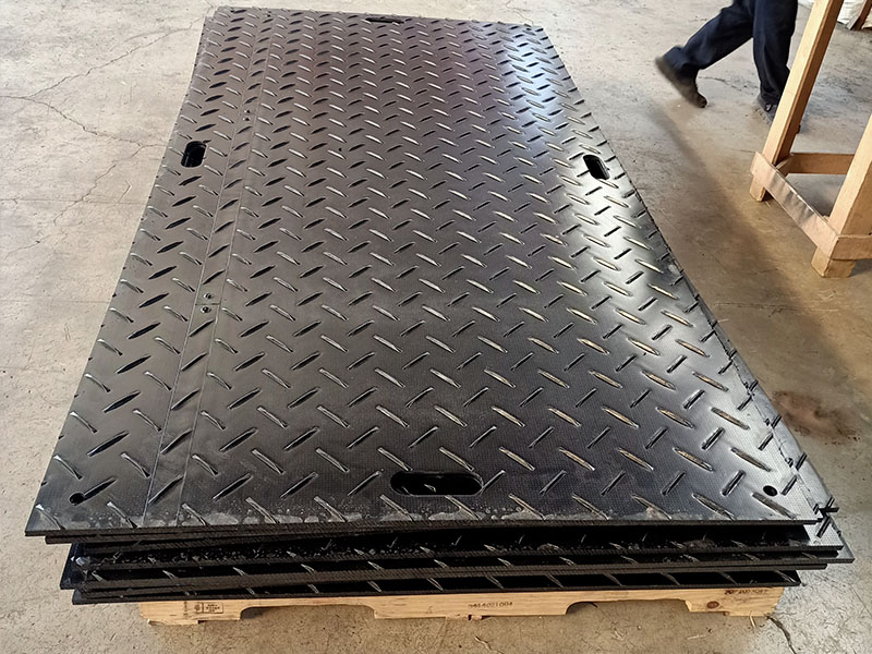 Colorful heavy duty 4x8 plastic uhmwpe hdpe temporary excavator road mats