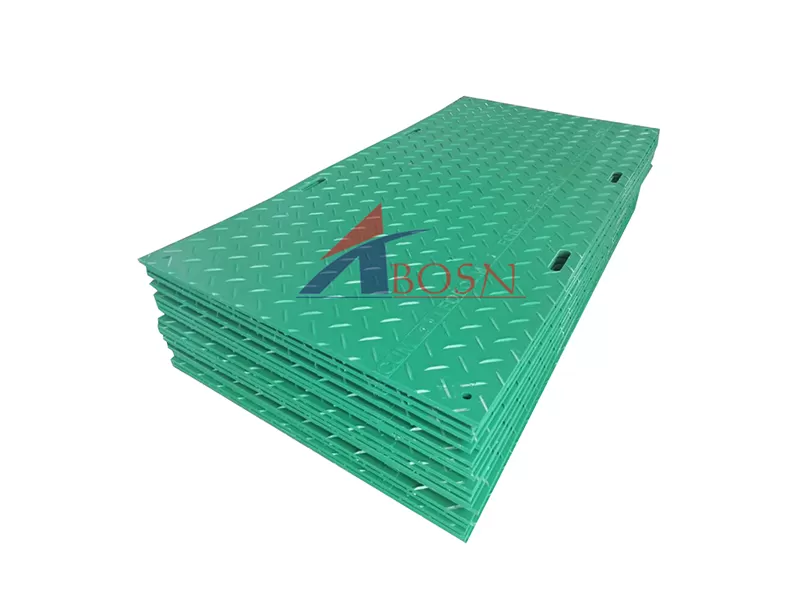 HDPE road temporary ground protection mat heavy machinery temporary road