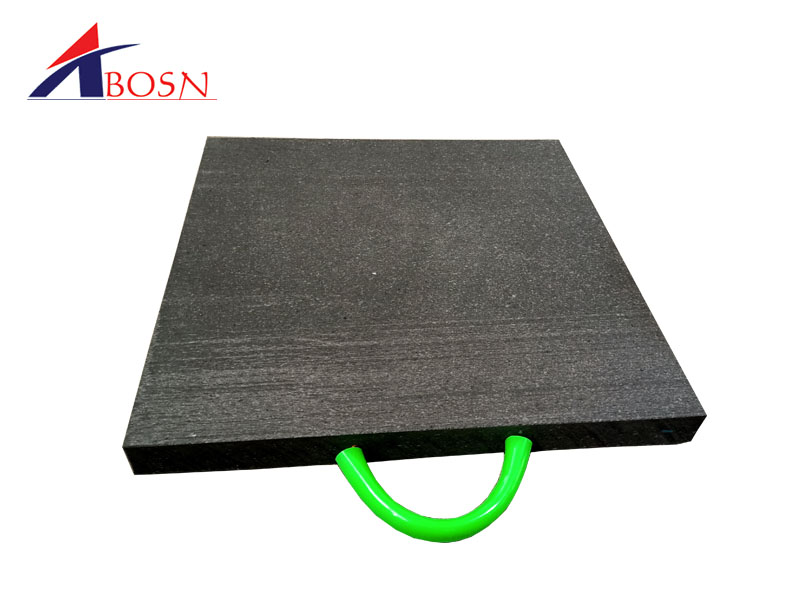 High Hardness HDPE Plastic Sheets Mobile Crane Stabilizer Leg Outrigger Pads for Trucks