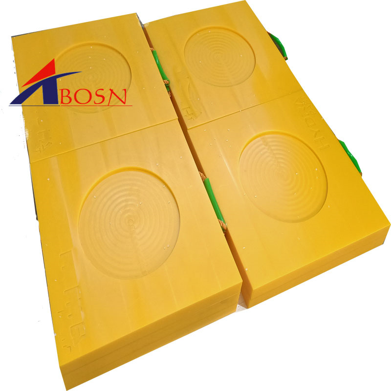 Best Quality Anti-slipping Plastic Uhmwpe Crane Outrigger Pads for Cranes