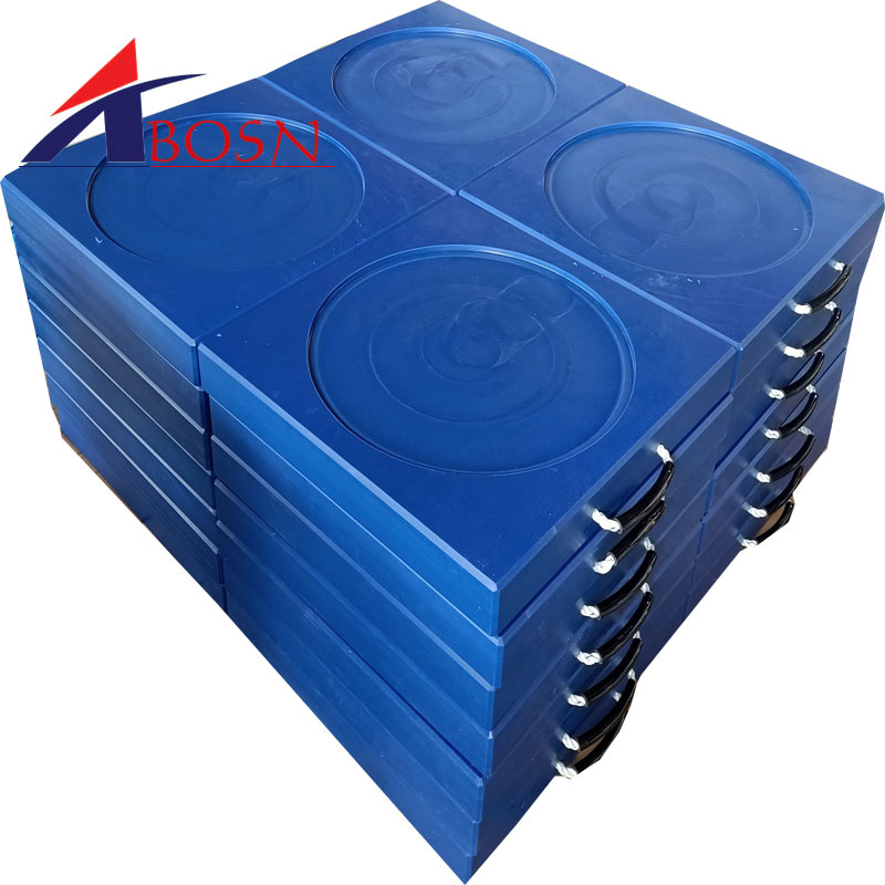 Light Weight UHMWPE Bigfoot Solid Plastic Safety Crane Outrigger Pads
