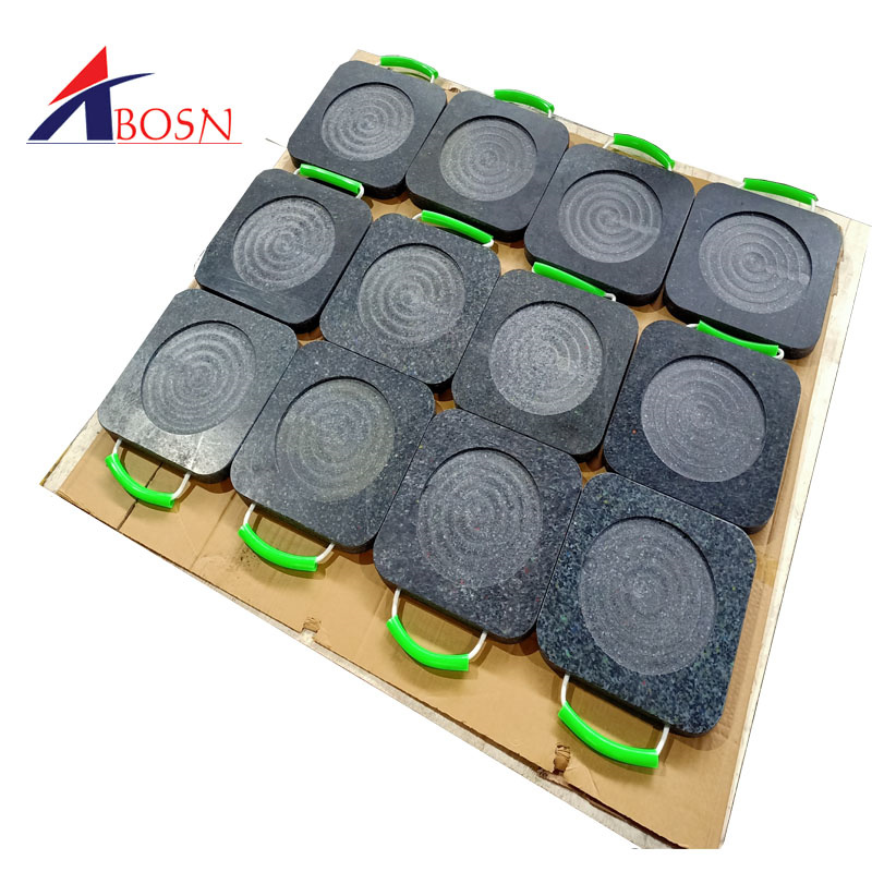 Customized Uhmwpe Plastic Crane or track Outrigger Pads With Hand crane part pads outrigger pads