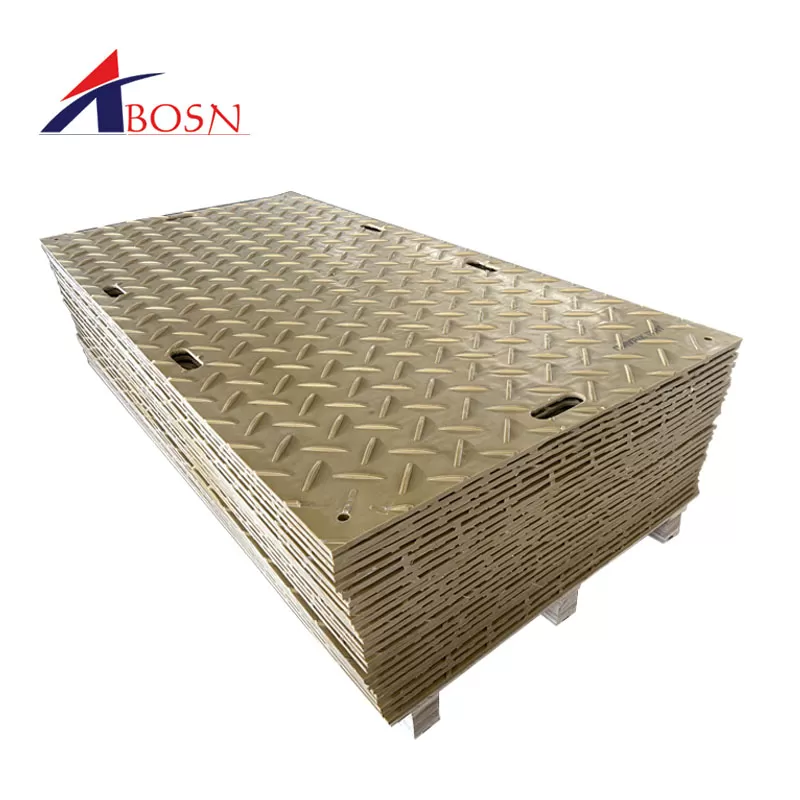 Heavy Duty Ground Mats 4X8 Lightweight HDPE Temporary Ground Protection Mats Bog Mats