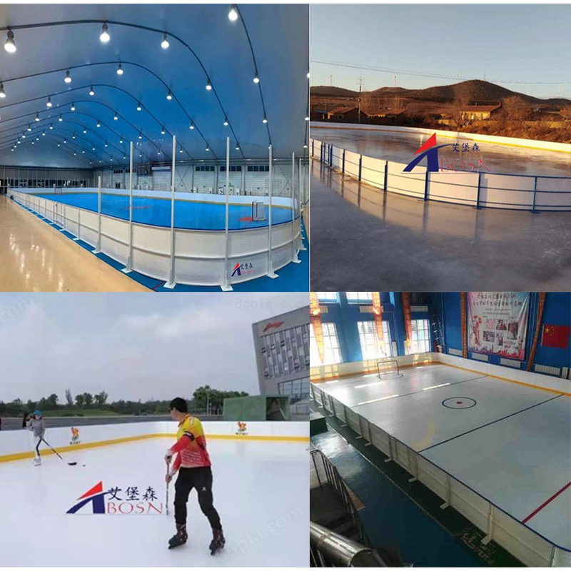 China Design Wholesale Easy To Install Synthetic Ice Skating Indoor Ice Training Dasher Board