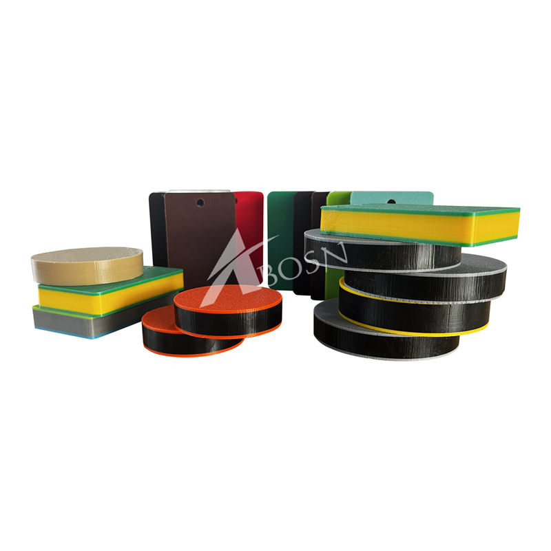 Color Pe Sheet 3 Layer Dual Color Hdpe Textured Sheet Boards sandwich Hdpe Sheet