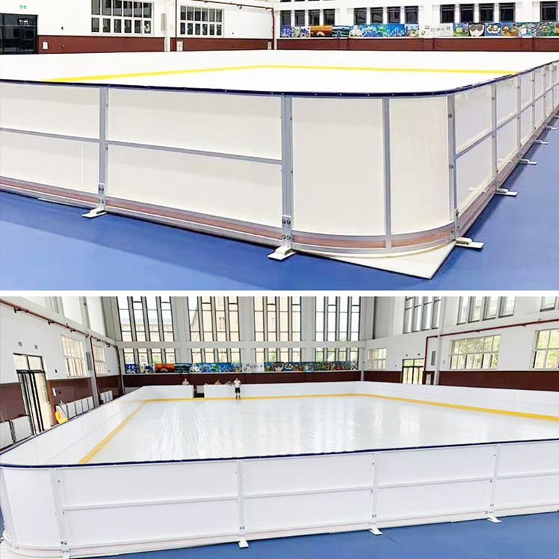 Professional Customize Hockey Ice Rink Aluminium Frame PE Dasher Board