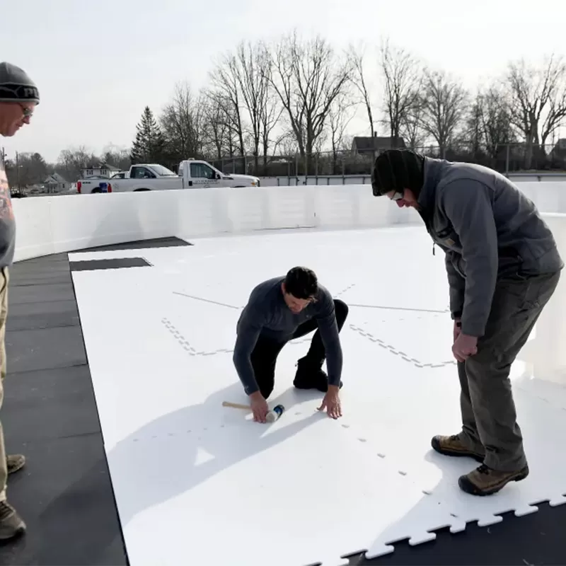 UHMWPE Synthetic Ice Sheet Manufacturer Easy Installation Skating Rinks